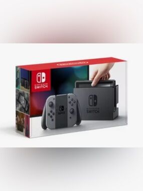 Nintendo Switch Console with Gray Joy‑Con and Dock
